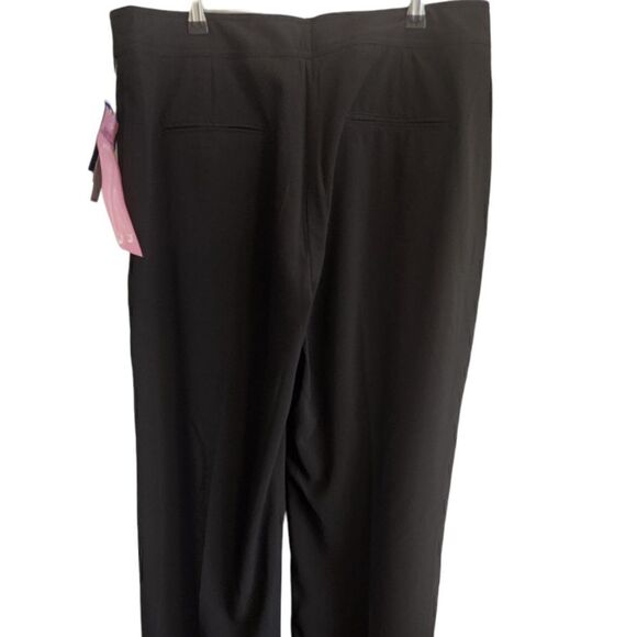 Larry Levine Black Stretch Slim Fit Pants Size 12 - Picture 3 of 7